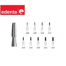Edenta Steel Fissure Burs - Tapered - 5 or 6 Pack - Options Available